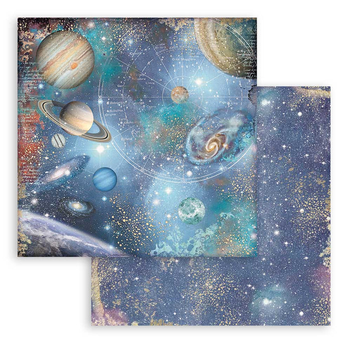 Stamperia Cosmos Infinity 12" x 12" Maxi Background Paper Pad