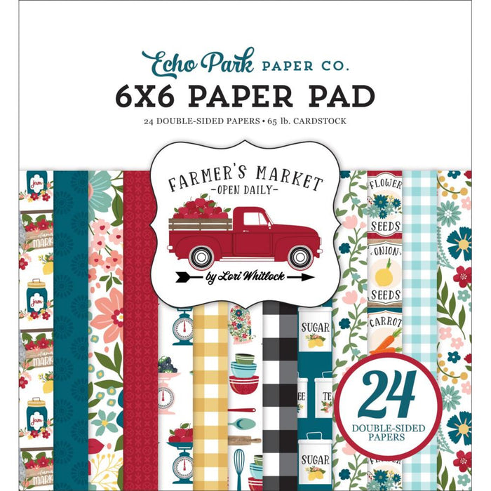 Echo Park Farmer's Market 6" x 6" Paper Pad