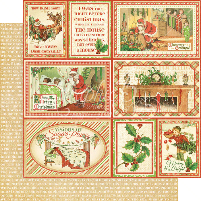 Graphic 45 Deluxe Collector' Edition Twas Before Night Christmas12" x 12" Paper Pack