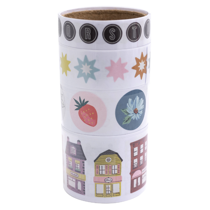 Market Square Sticker Roll 4pc by Maggie Holmes