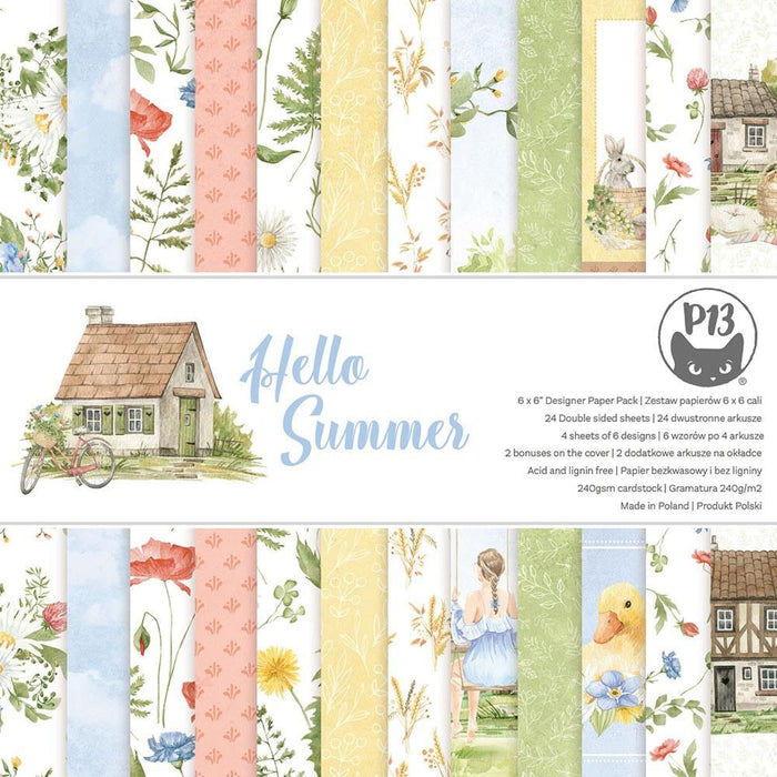 P13 Hello Summer 6" x 6" Paper Pad