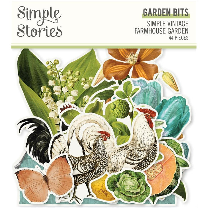 Simple Stories Vintage Farmhouse Garden Bits 44pc