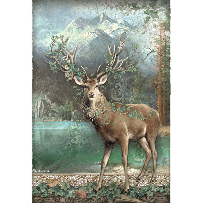 Stamperia Magic Forest A4 Rice Paper Forest Deer