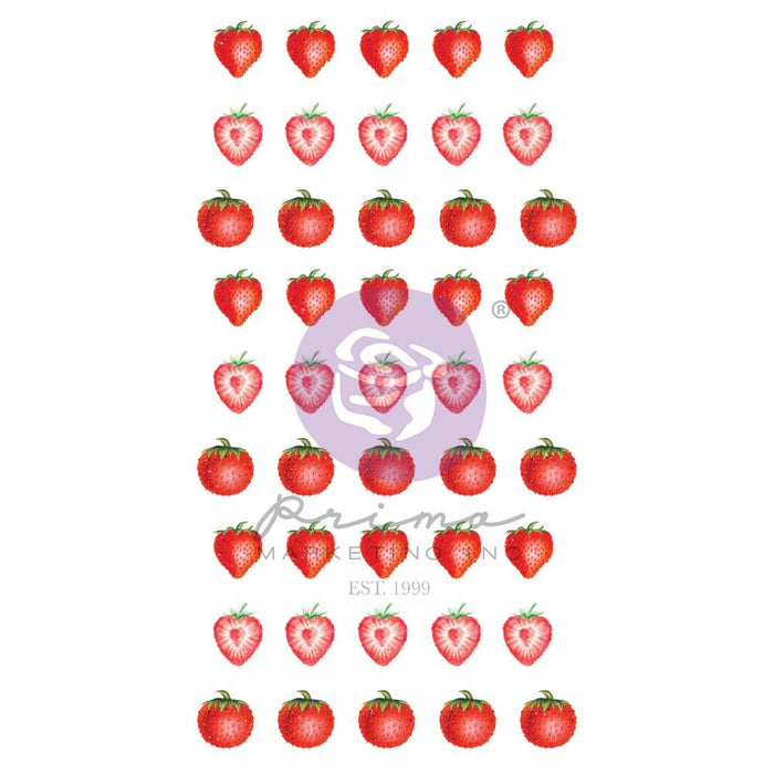 Strawberry Milkshake Puffy Sticker by Prima Marketing