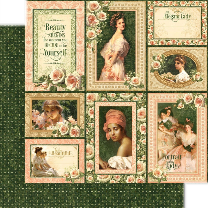 Graphic 45 Deluxe Collector's Edition Portrait Of A Lady 12" x 12" Papercrafting Set