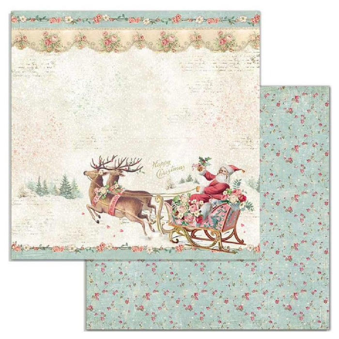 Pink Christmas 12" x 12" Scrapbooking Paper Pad by Stamperia