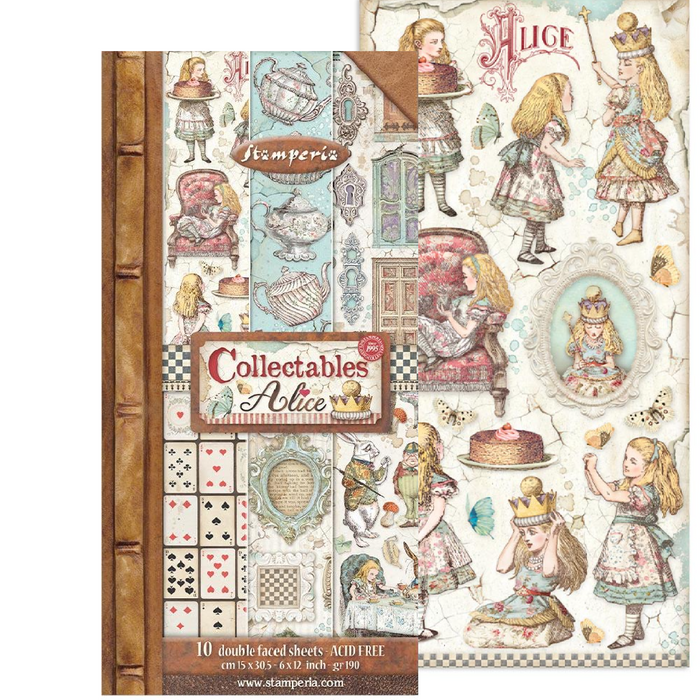 Stamperia Alice 6" x 12" Collectables