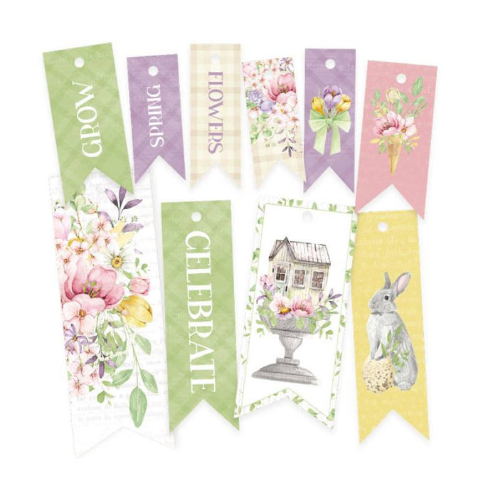 P13 Spring Is Calling Decorative Tags Mini Banner 10pc