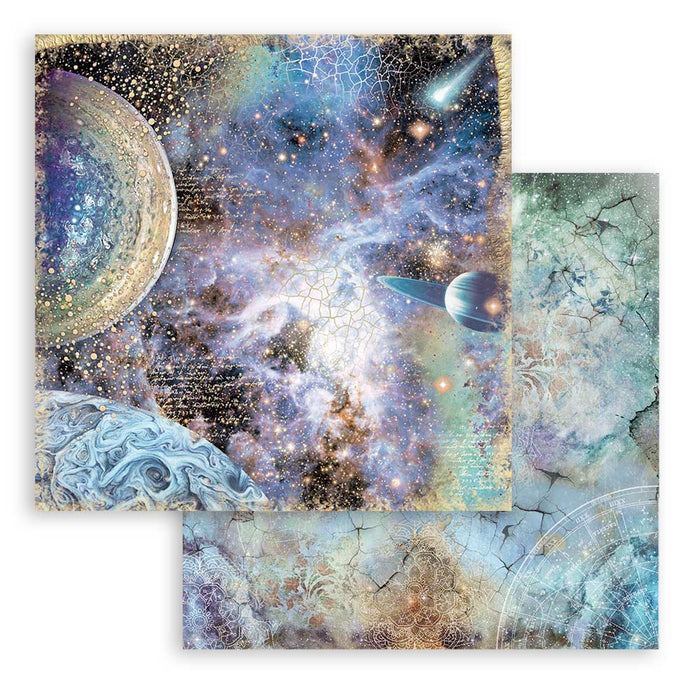 Cosmos Infinity 8" x 8" Background Paper Pad by Stamperia