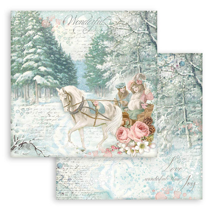 Stamperia Sweet Winter 6" x 6" Scrapbooking Paper Pad