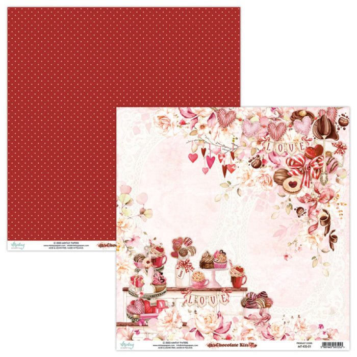 Mintay Chocolate Kiss 12" x"12 Scrapbooking Paper Set
