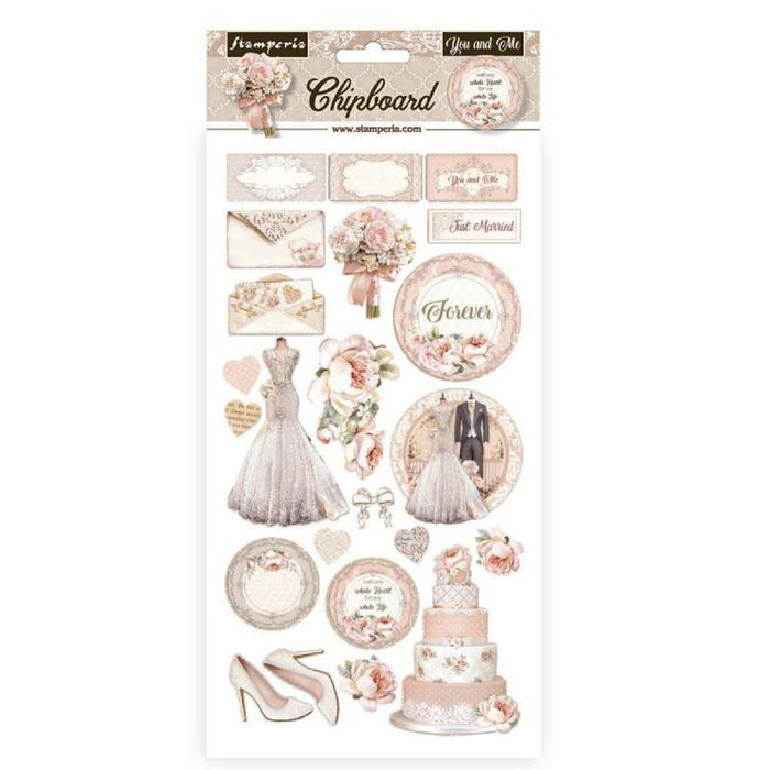 Stamperia You and Me  Chipboard