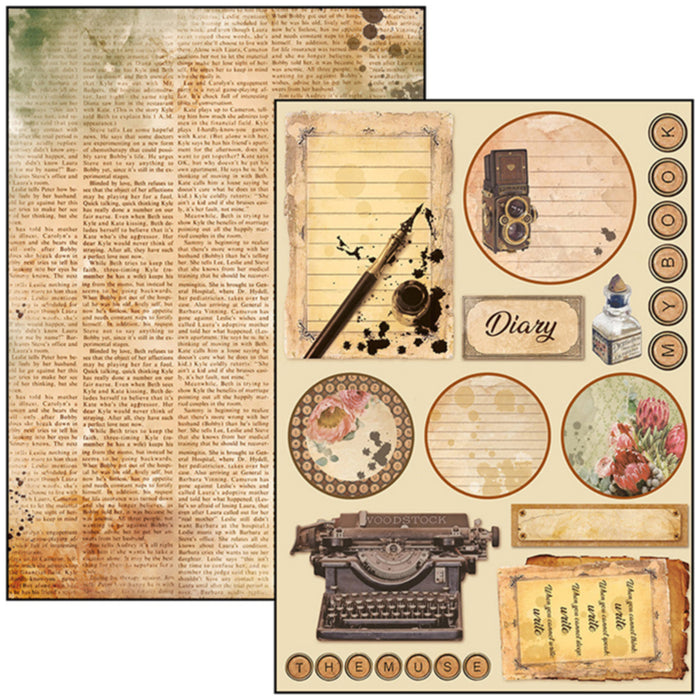 The Muse A4 Scrapbooking Paper Set by Ciao Bella