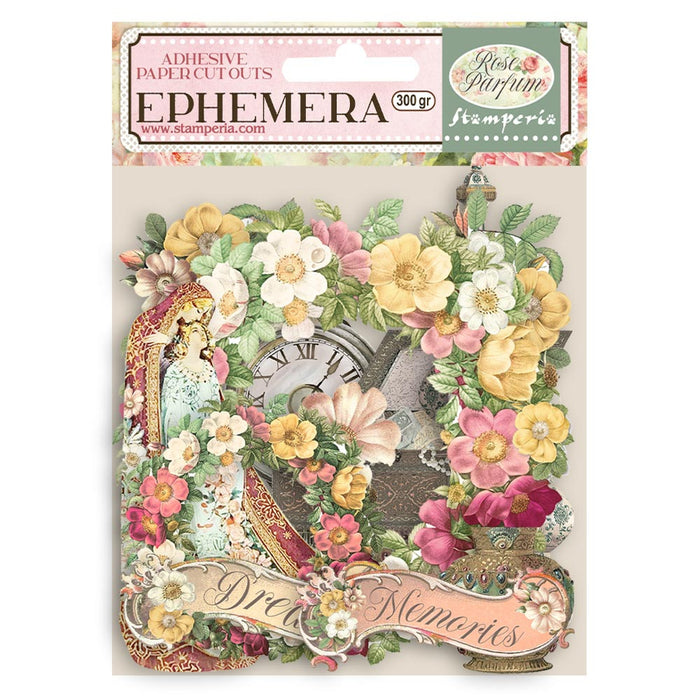 Stamperia Rose Parfum Ephemera Flowers and Garlands