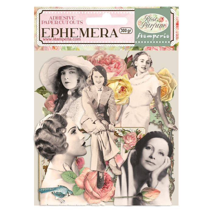 Stamperia Rose Parfum Ephemera Frames Lady