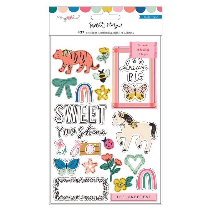 Crate Paper Sweet Story Sticker Book 437 pc