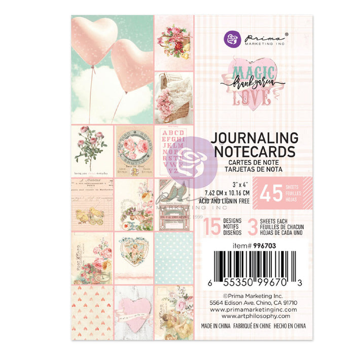 Prima Marketing Magic Love 3 x 4 Journaling Notecards